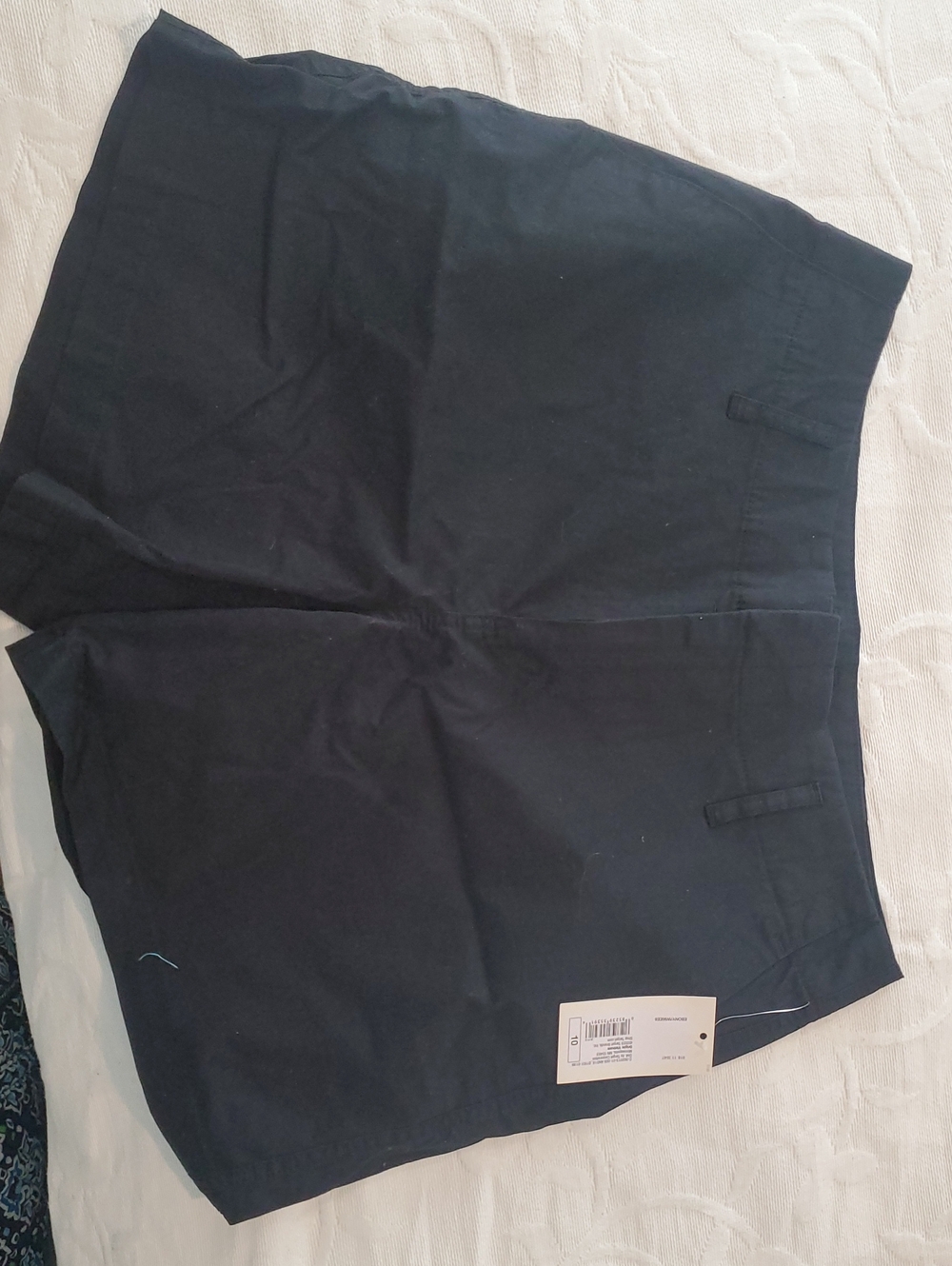 Women's High-Rise Tailored Everyday Shorts - A New Day Black 10 - Picture 2 of 5